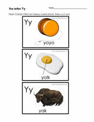 The Letter Y Flashcards
